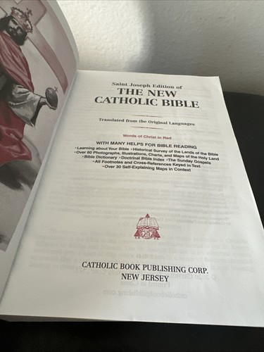 St. Joseph New Catholic Bible Large Type - Picture 5 of 6