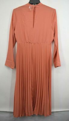 ASOS DESIGN Womens Orange Long Dress Maternity Pleated High Neck Midi Dress 8 | eBay ASOS DESIGN Womens Orange Long Dress Maternity Pleated High Neck Midi Dress 8 | eBay