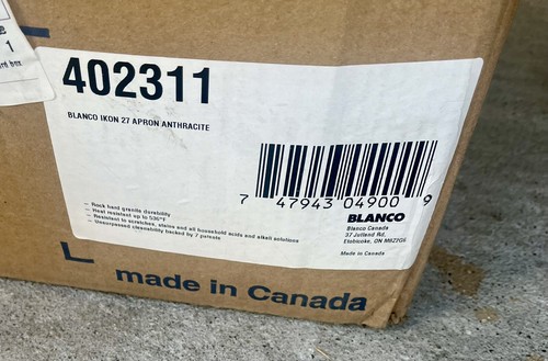 Blanco 402311 Apron Anthracite Farmhouse Single Basin SILGRANIT Kitchen Sink New - Picture 3 of 4