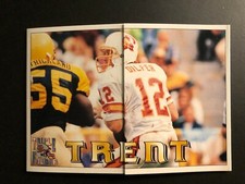 1994 Trent Dilfer ROOKIE RC Pacific Football Triple Folder Card . rookie card picture