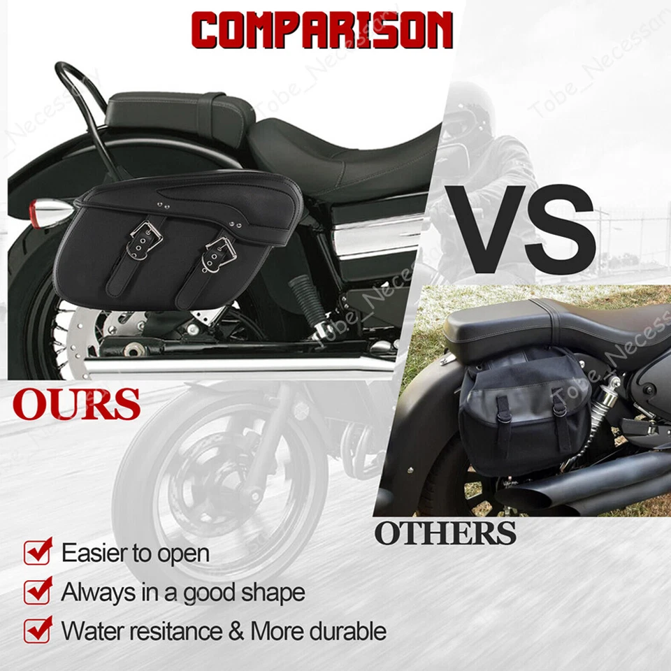 Motorcycle Saddle Bags Saddlebag Luggage Bag for Suzuki Boulevard C50 M50 C90 - Изображение 3 из 4