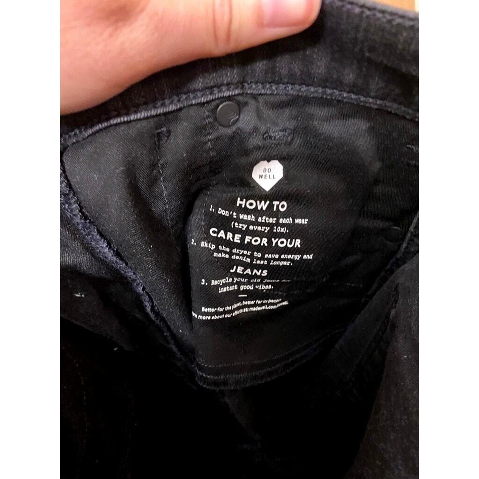 Madewell 10" HighRise Skinny Jeans Black SOLD OUT online Size 25 Women