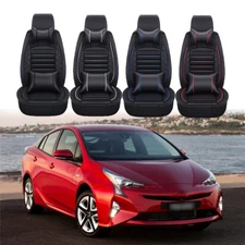 For Toyota Prius 01-21 Car 5 Seat Covers PU Front & Rear Deluxe Leather Protect