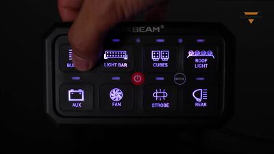 AUXBEAM RA80 XL RGB 8 Gang Switch Panel Phone Control For Can-Am