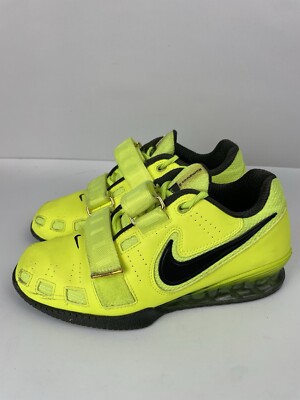 MENS NIKE ROMALEOS 2 VOLT YELLOW WEIGHT LIFTING GYM SHOES SIZE 6.5