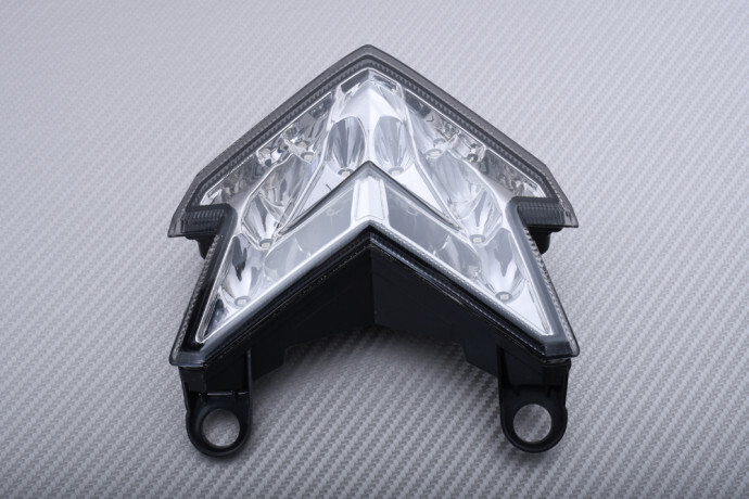 Feu LED fumé Kawasaki ZX6R 2013-2018 anti-infiltration d'eau Plug & Play