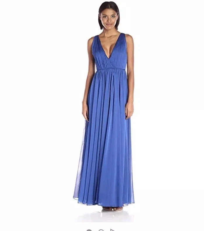 Halston Heritage Blue Ball Gown