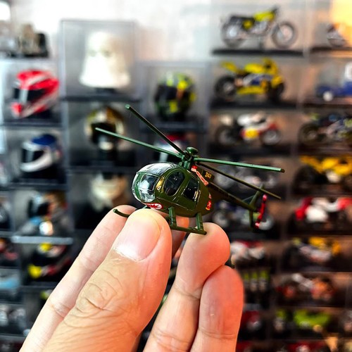 Alloy 1/100 Scale US Army OH-6A Cayuse Helicopter Finished Model Decor Display - Picture 15 of 24