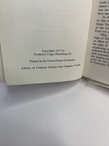 Pliny's Natural History Edited by Loyd Haberly 1957 Vintage!!! - Picture 6 of 7