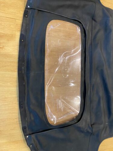 USED 1998 -05 MAZDA MX5 2 PIECE BLACK VINYL TOP PLASTIC WINDOW - Picture 2 of 4
