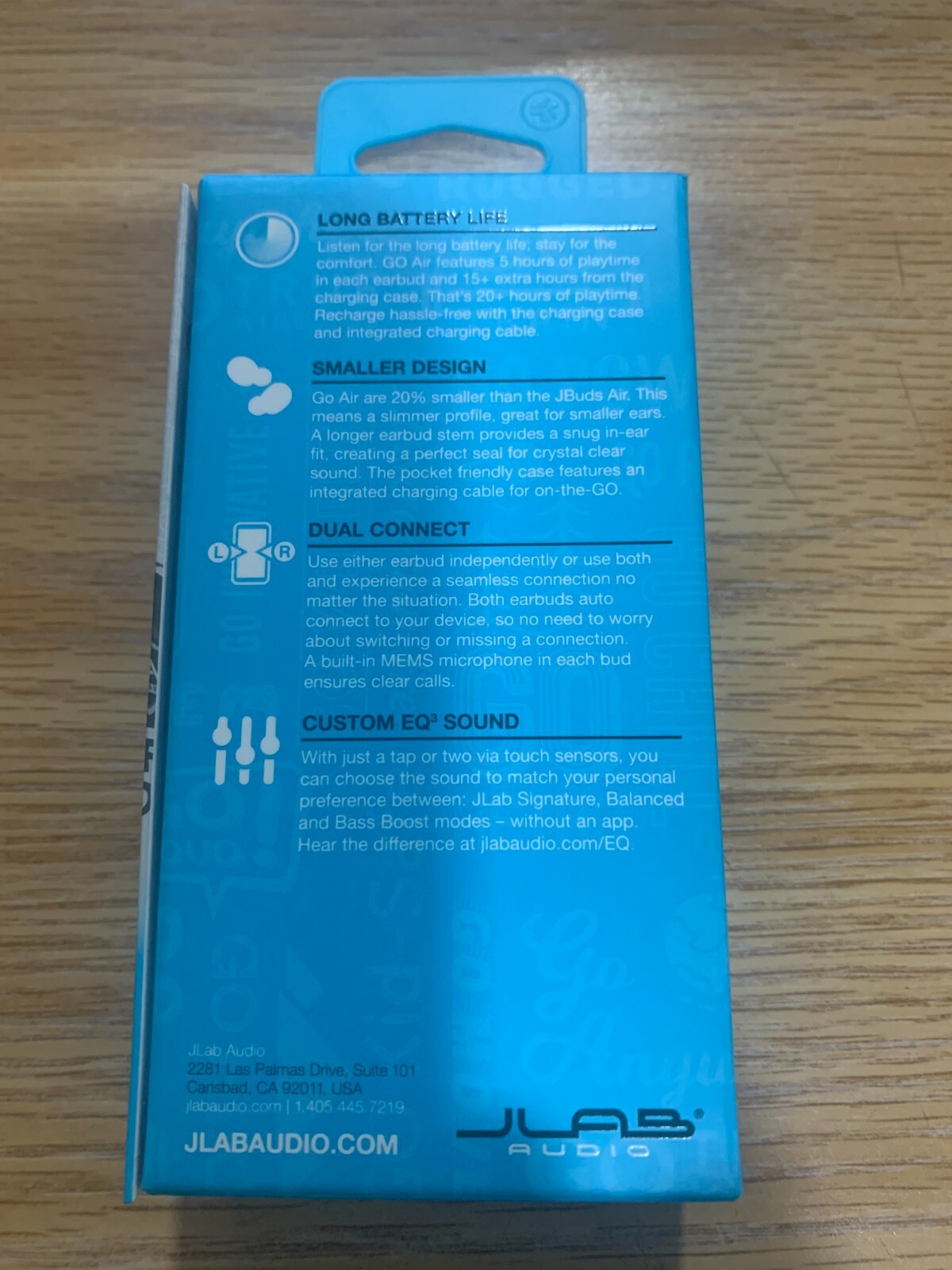 JLAB GOAIR TRUE WIRELESS Signature Earbuds Bluetooth/Charging Case - Blue