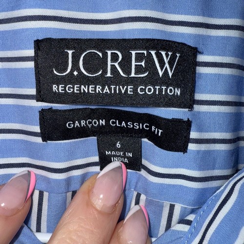 J. Crew Garcon Hemd aus gestreifter Baumwollpopeline - 6 - Bild 8 von 9