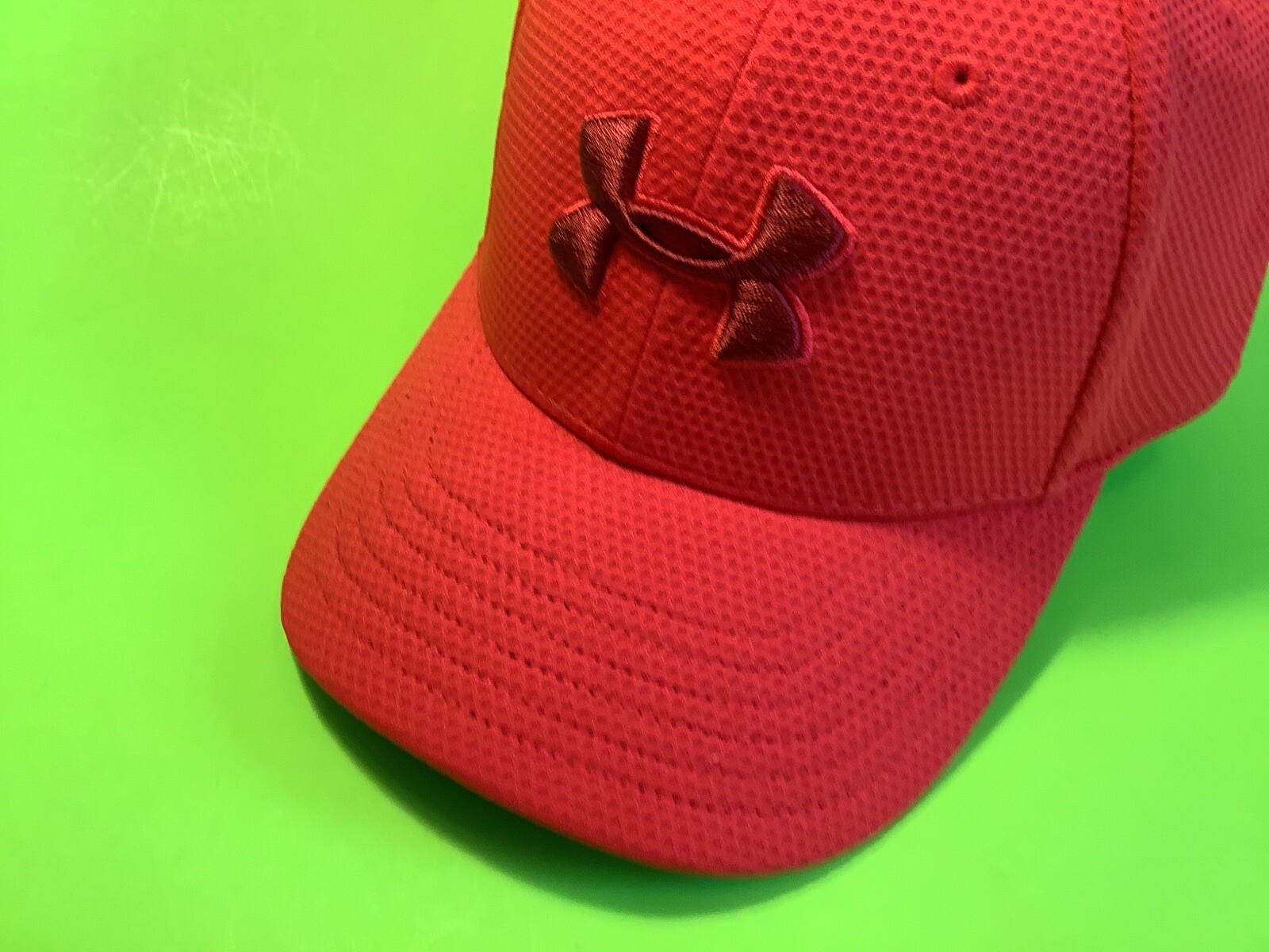 UNDER ARMOUR Men’s UA Classic Fit Hat Size S/M Red w/Dark Red NEW thumbnail 9