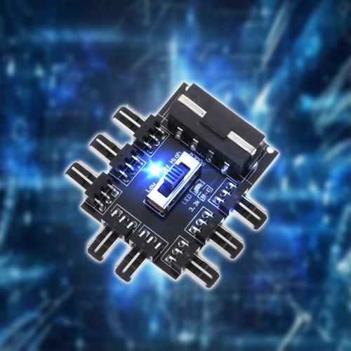 Ventilador IDE POWER concentrador conector IDE IDE de 1 a 8 canales 4 pines PWM PC CPU VGA con interruptor de encendido/apagado - Imagen 9 de 9