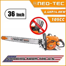 105cc Gas Chainsaw with 36'' Bar and Chain Compatible with 070 For Chainsaw Mill