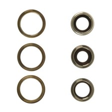 Glass Camera Lens with Bezel Set Back Set of 3 for Apple iPhone 12 Pro Max Gold