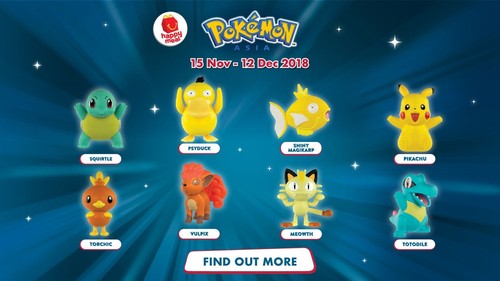 Sealed Mcdonald's Happy meal Pokemon Asia 2018 Full Set 8 PCS From Thailand