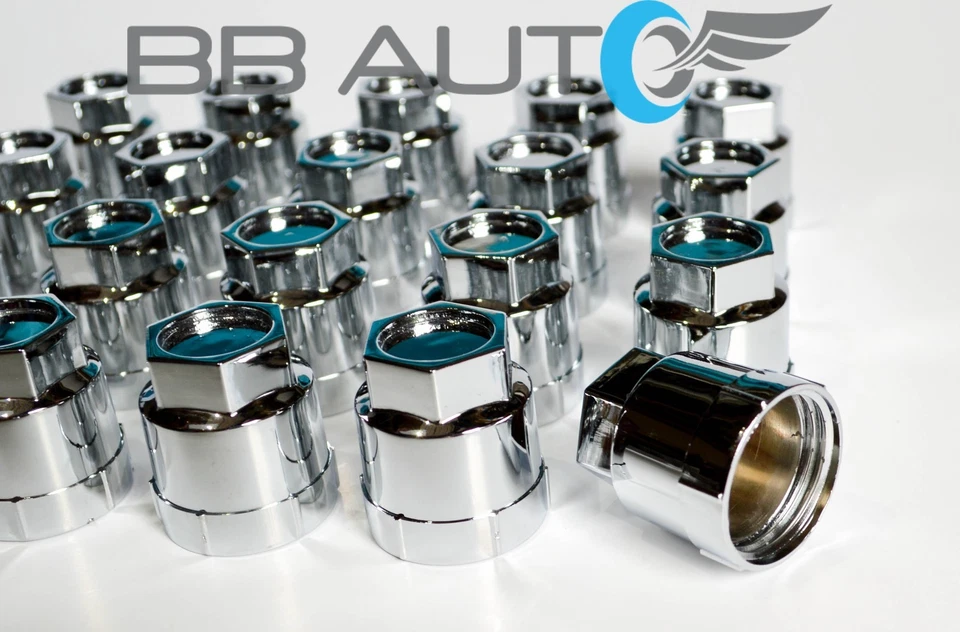 20 NUEVAS TAPAS DE TUERCAS CROMADAS FIREBIRD FIERO GRAND AM PRIX SUNFIRE SUNBIRD Foto 3 de 4