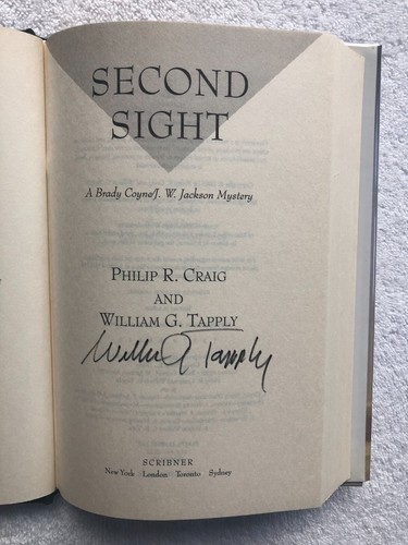 Second Sight (NEW 1st Ed., 1st Printing Signed William G. Tapply) - Picture 4 of 7