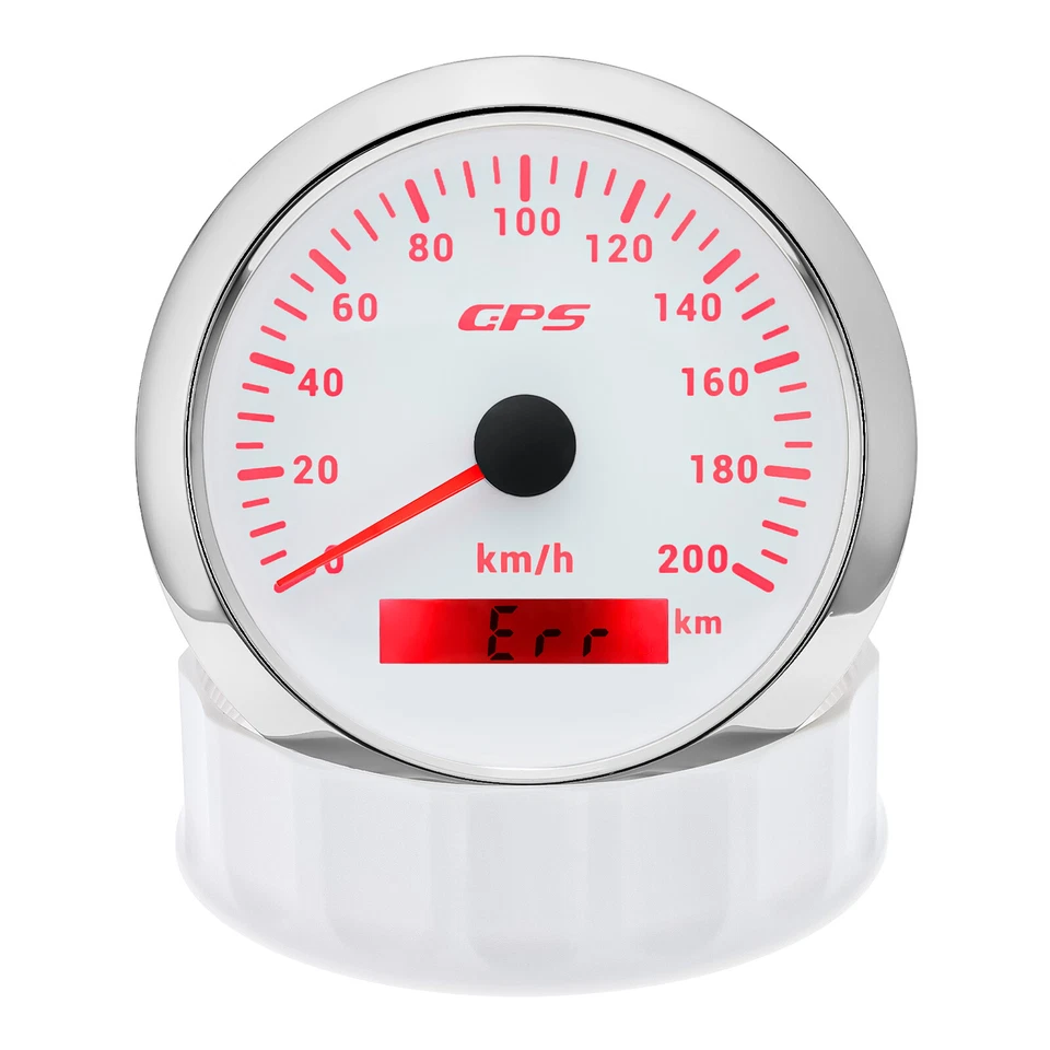 6 Gauge Set 85mm Boat Car GPS Speedometer 200kmh Tacho&52mm Fuel Oil Temp Volt - Image 4 of 4