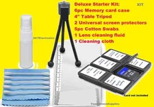 11pc CLEANING STARTER KIT CARD CASE TRIPOD for Kodak AZ528 AZ361 Z1015 FZ53