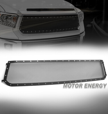 APS Compatible With Toyota Tundra 2014-2017 Main Upper Black Mesh Rivet Studs Grille Insert Tl5985k