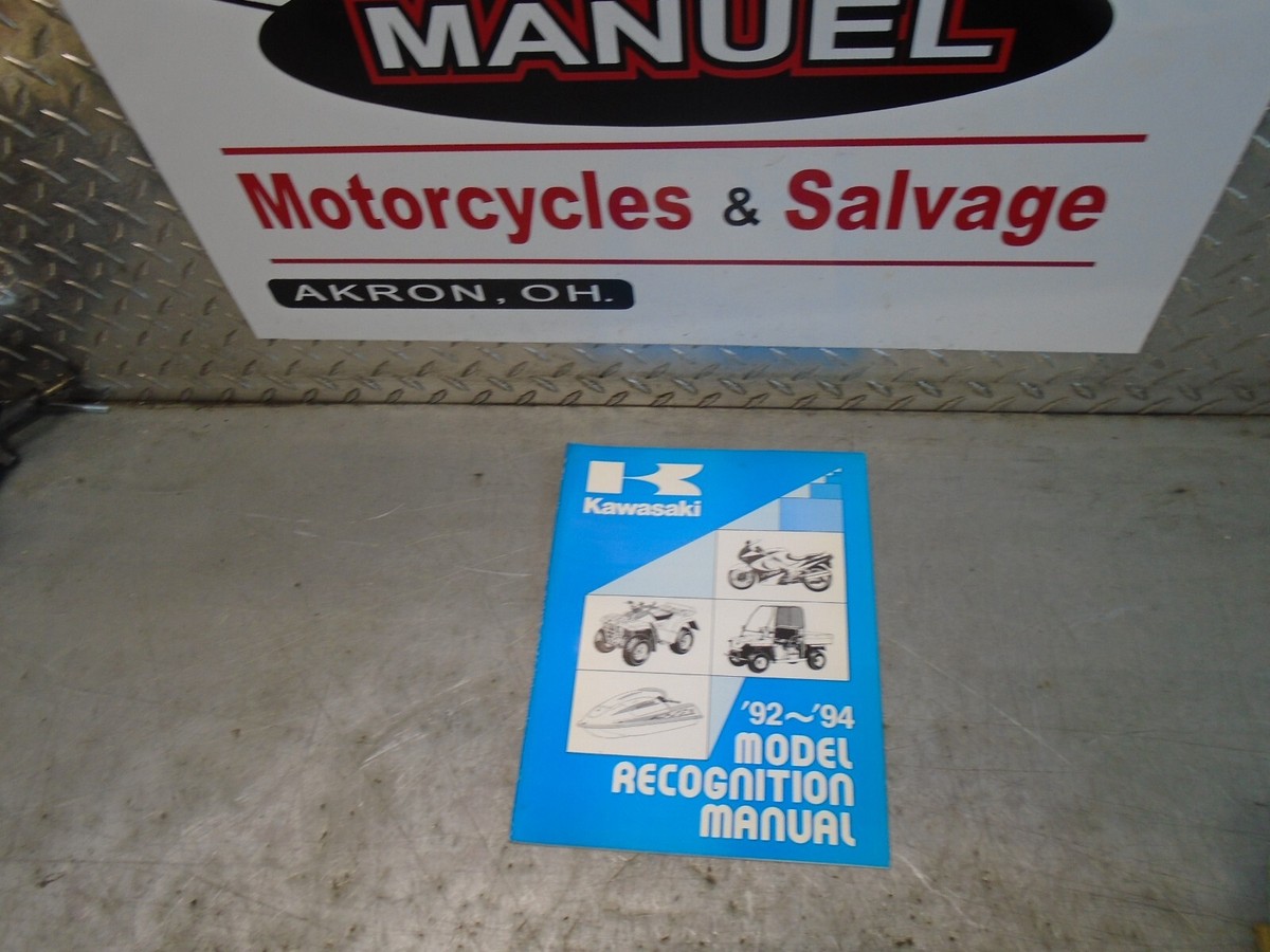 Kawasaki OEM Model Recognition Manual 1992-94 # 99930-1006-01 | eBay