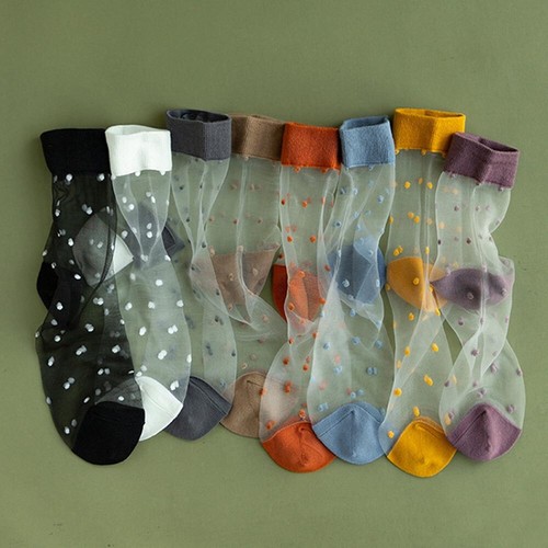 5/3/1× Damen-Netzsocken transparent elastisch durchsichtig Netz Netz Knöchelsocken - Bild 9 von 22