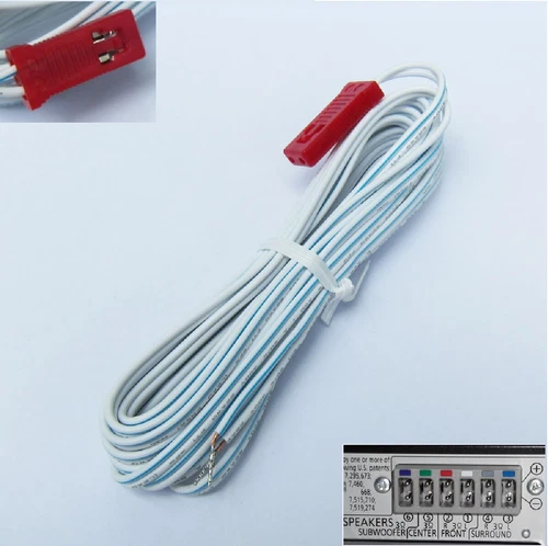 Panasonic Red Speaker Cable 3m Lead Wire Connector for Home Cinema SC-BTT270 etc