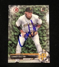 CONNER USELTON 2018 BOWMAN AUTOGRAPHED SIGNED AUTO BASEBALL CARD BD-81