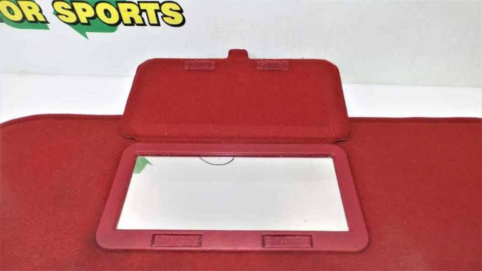 Par de parasol Ford F150 F250 F350 Bronco 1992-1996 conductor pasajero OEM ROJO  Foto 4 de 4