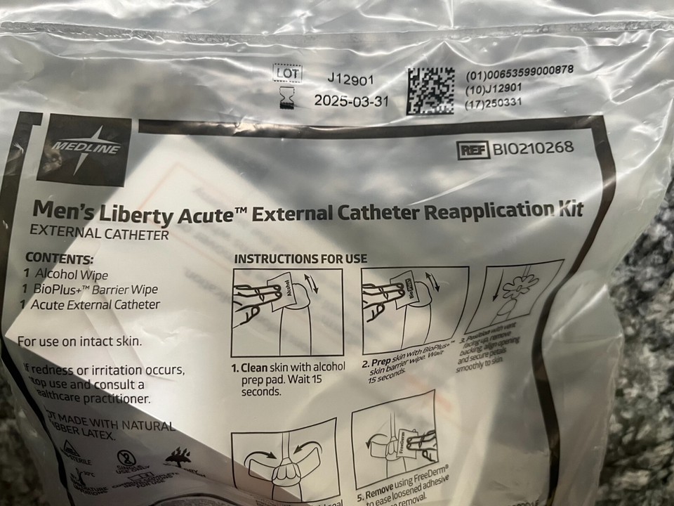 BioDerm Men's Liberty Part 23046 Male External Catheter (45) eBay