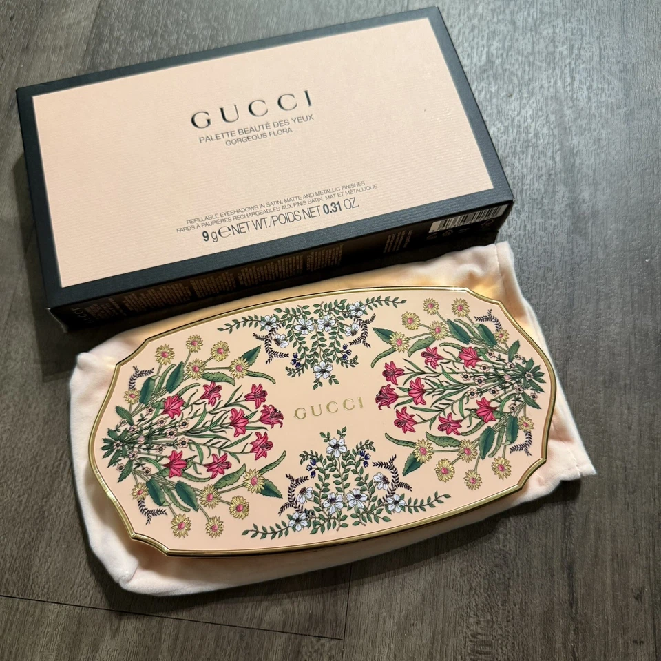 Authentic limited Edition Gucci gorgeous flora refillable Eyeshadow Pallet  - Image 4 of 4