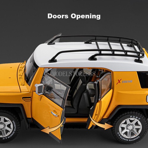 1/24 Toyota FJ Cruiser Metal Diecast Vehicle Model Car Toy Sound Light Kids Toys - Picture 16 of 23