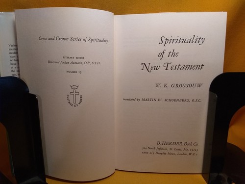 Spirituality of the New Testament W K Grossouw 1964 HCDJ Christianity - Picture 2 of 9