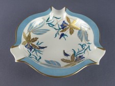 Centrotavola porcellana Limoges France dipinta a mano posacenere vintage XX Sec.