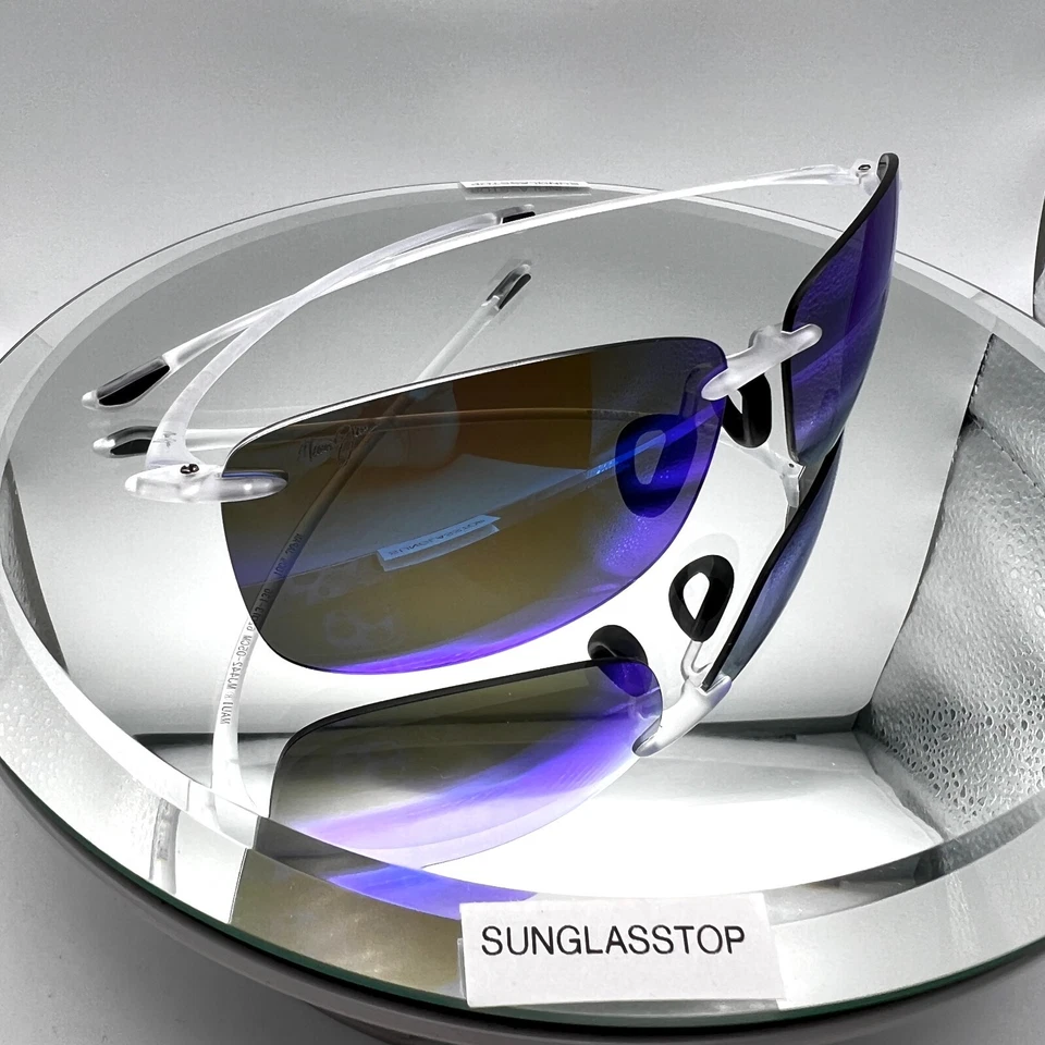 Lentes polarizadas Maui Jim Akau B442-05CM armação fosca cristal/azul havaiano - Imagem 2 de 4