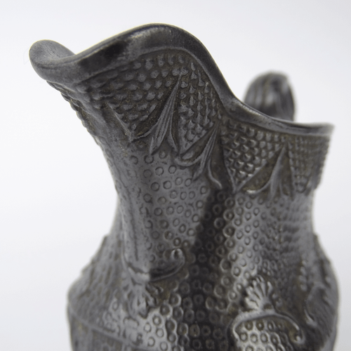 Antiker Basalt Krug, Kännchen, Black Jasperware, Staffordshire, England um 1800 - Bild 3 von 8