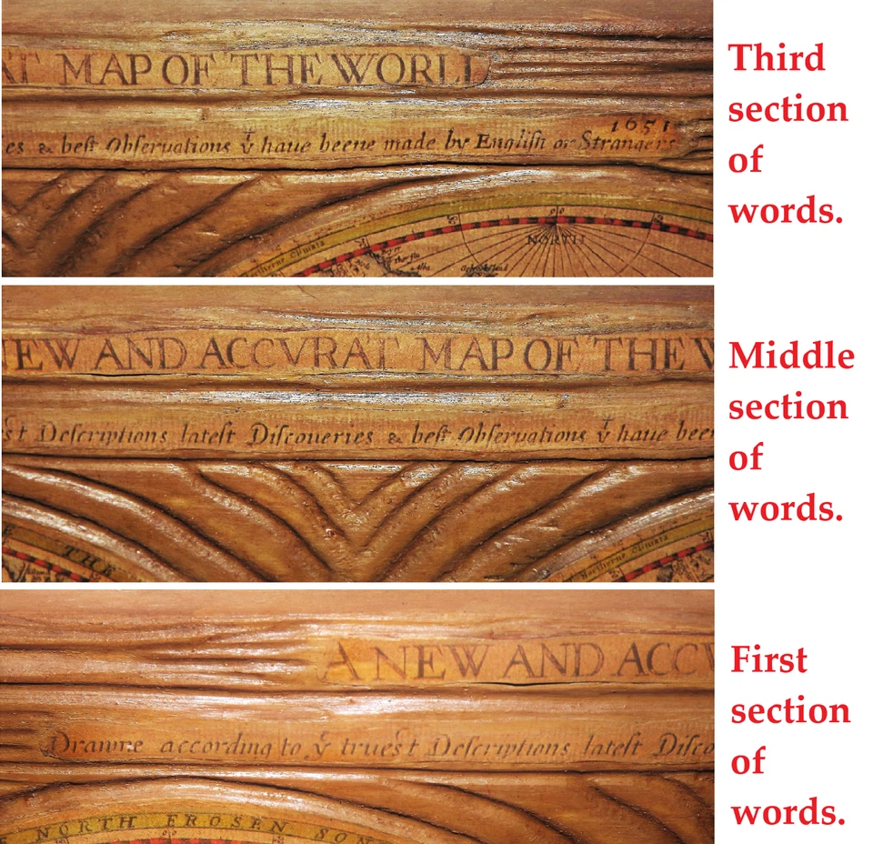 MAPA DEL MUNDO ANTIGUO UN MAPA DEL MUNDO NUEVO Y ACVRAT 1651 Foto 3 de 4