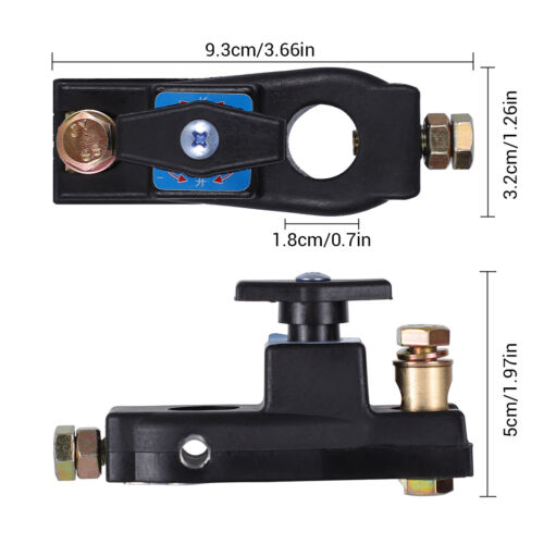 2PC Car Battery Disconnect Isolator Cut Off Switch Battery Terminal Anti-leakage - Bild 9 von 12