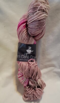 1 Hank Easter Morning Espresso Fingering Yarn Cafe Creations 100g 410m Y4