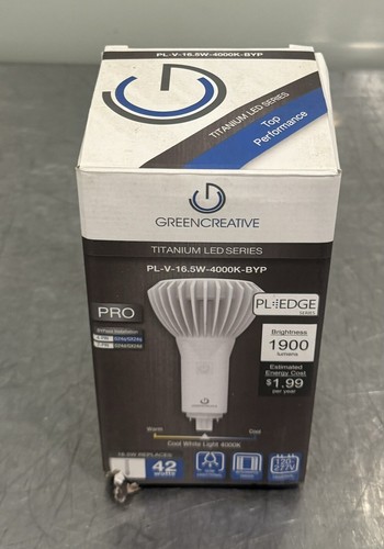 Green Creative 98258 Vertical LED Bulb PL-V-16.5W-4000K-BYP NEW! SHIPS FREE!
