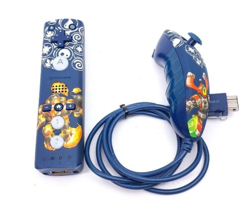 Nintendo Wii Skylanders Nunchuck Control Dark Blue Power A Controllers  - Picture 1 of 6