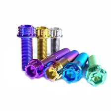 M10x20-70mm Titanium Anodized Color DIN 912 Socket Head Cap Bolt 1.5mm Fastener