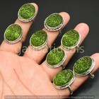 1000pcs Lot Moldavite Gemstone Rings Wholesale Lots 925 Silver Plated Jewelry
