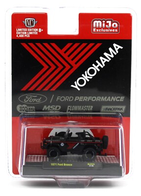 1:64 M2 Machines *YOKOHAMA* Black 1971 Ford Bronco 4x4 MiJo MJS35 *NIP*