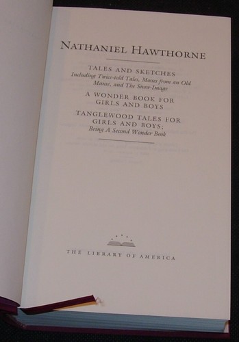 Nathaniel Hawthorne,Tales and Sketches,Library Of America,HC,Slipcase,NM - Picture 4 of 6