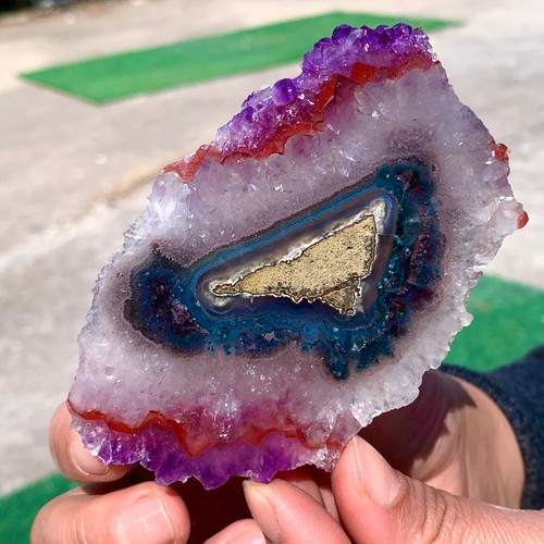 114G Natural high-quality Amethyst agate quartz cluster slice crystal mineral - 第 10/23 張圖片