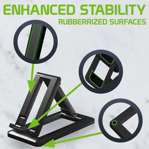 Foldable Stand Holder Travel Desktop Cradle Dock Fold-up for Cell Phones - 第 2/6 張圖片