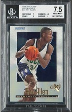 1996-97 SKYBOX E-X2000 CREDENTIALS #37 RAY ALLEN ROOKIE 333 /499 NM+ BGS 7.5